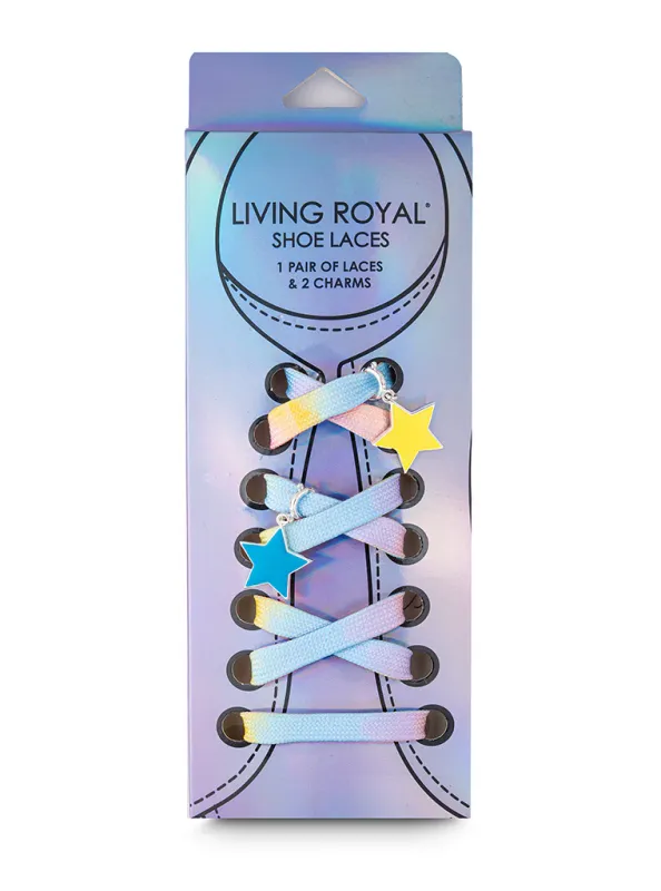 Living Royal Star Shoe Laces and Charm Set