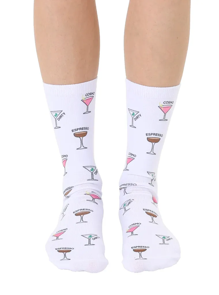 Living Royal Martini Crew Socks