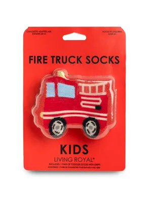 Living Royal Fire Truck 3D Socks