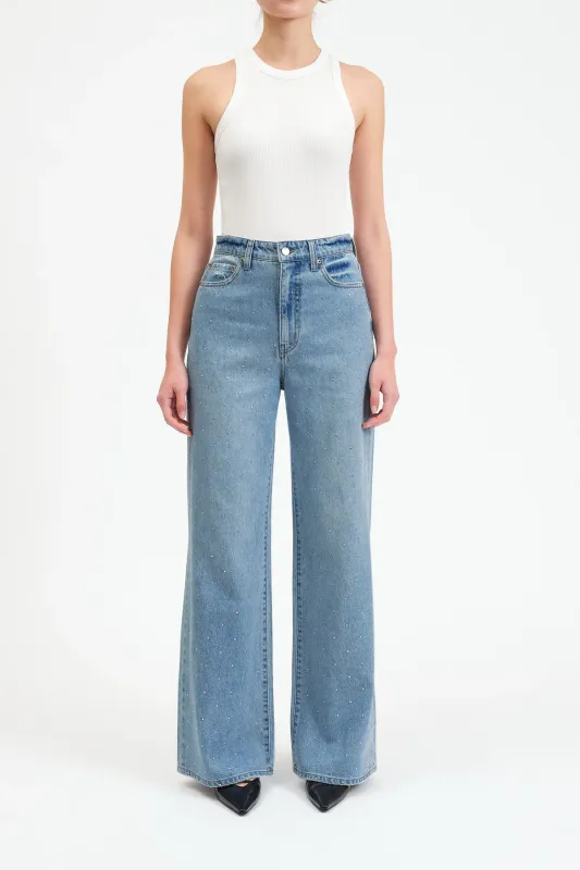 DAZE Far Out High Rise Wide Leg Twinkle