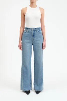 DAZE Far Out High Rise Wide Leg Twinkle