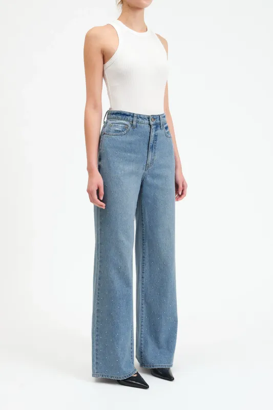DAZE Far Out High Rise Wide Leg Twinkle