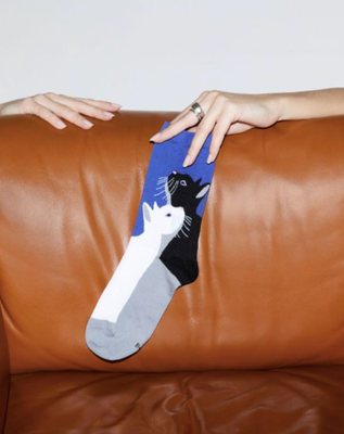 Bleuforet Cotton Cats Socks
