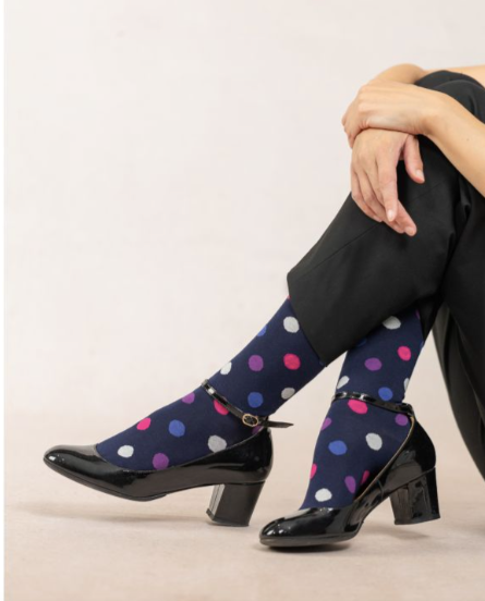 Bleuforet Dots Pattern Socks