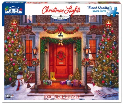 White Mountain Christmas Lights Puzzle 1000pc