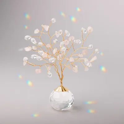 Scout Tree of Life Suncatcher Rose Quartz