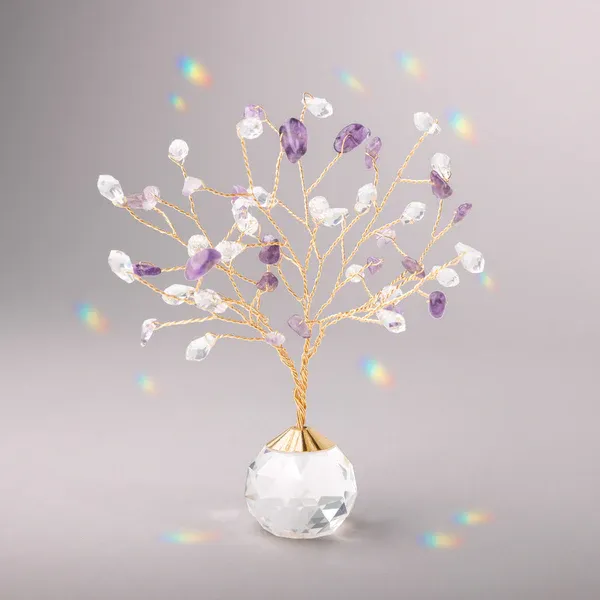 Scout Tree of Life Suncatcher Amethyst