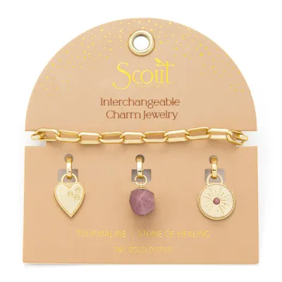 Scout Interchangeable Charm Bracelet Tourmaline Gold