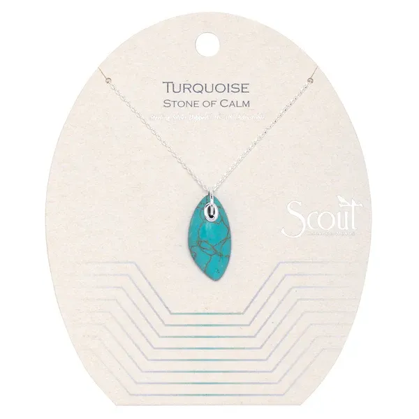 Scout Organic Stone Necklace Turquoise