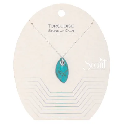 Scout Organic Stone Necklace Turquoise