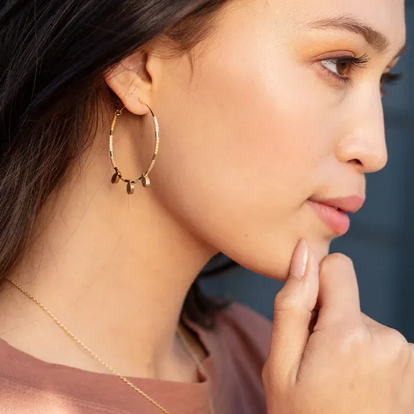 Scout Chromacolor Miyuki Large Hoops
