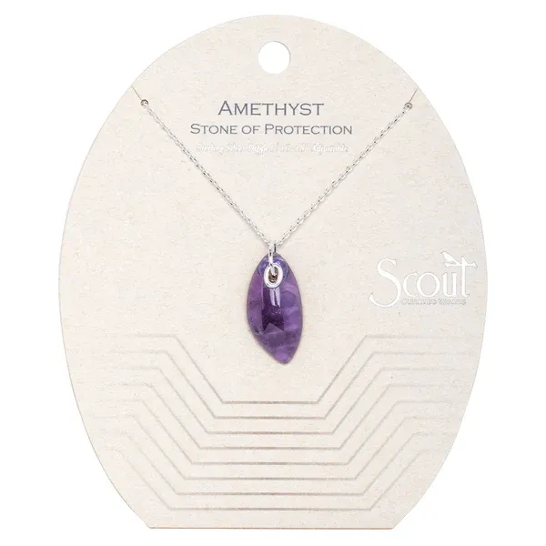 Scout Organic Stone Necklace Amethyst