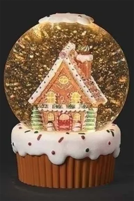 Confetti Lites Swirl Gingerbread Cupcake Dome