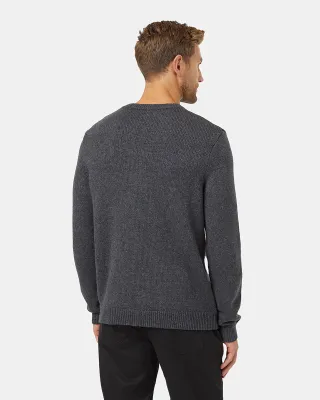Ten Tree M Dalton Sweater Dark Grey Heather