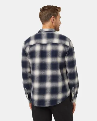 Ten Tree M Forest Flannel Shirt Midnight Blue/Pale