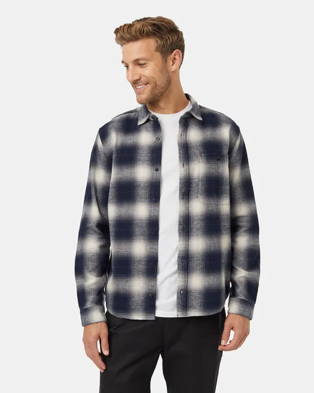 Ten Tree M Forest Flannel Shirt Midnight Blue/Pale Oak