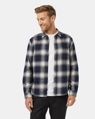 Ten Tree M Forest Flannel Shirt Midnight Blue/Pale Oak