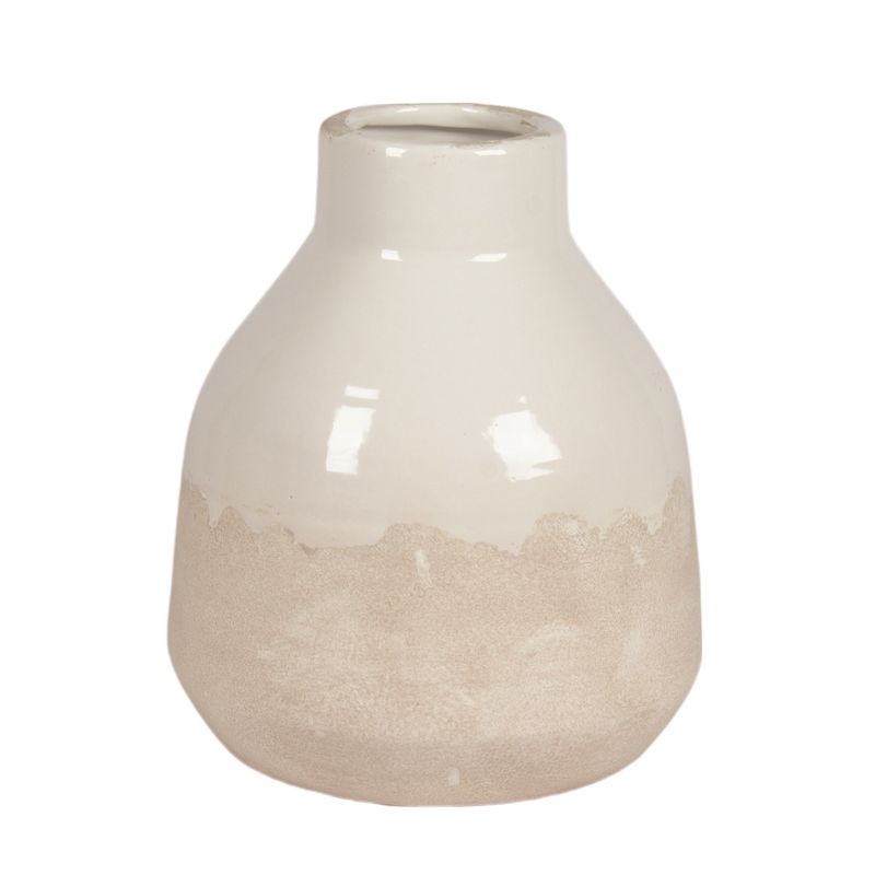 Nutcracker Designs White/Stone Vase
