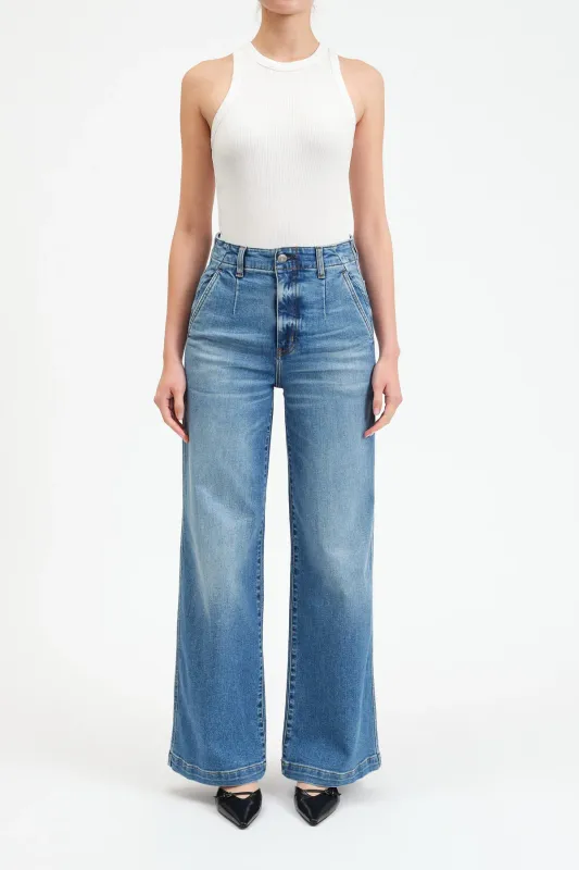 DAZE Far Out High Rise Wide Leg Pure
