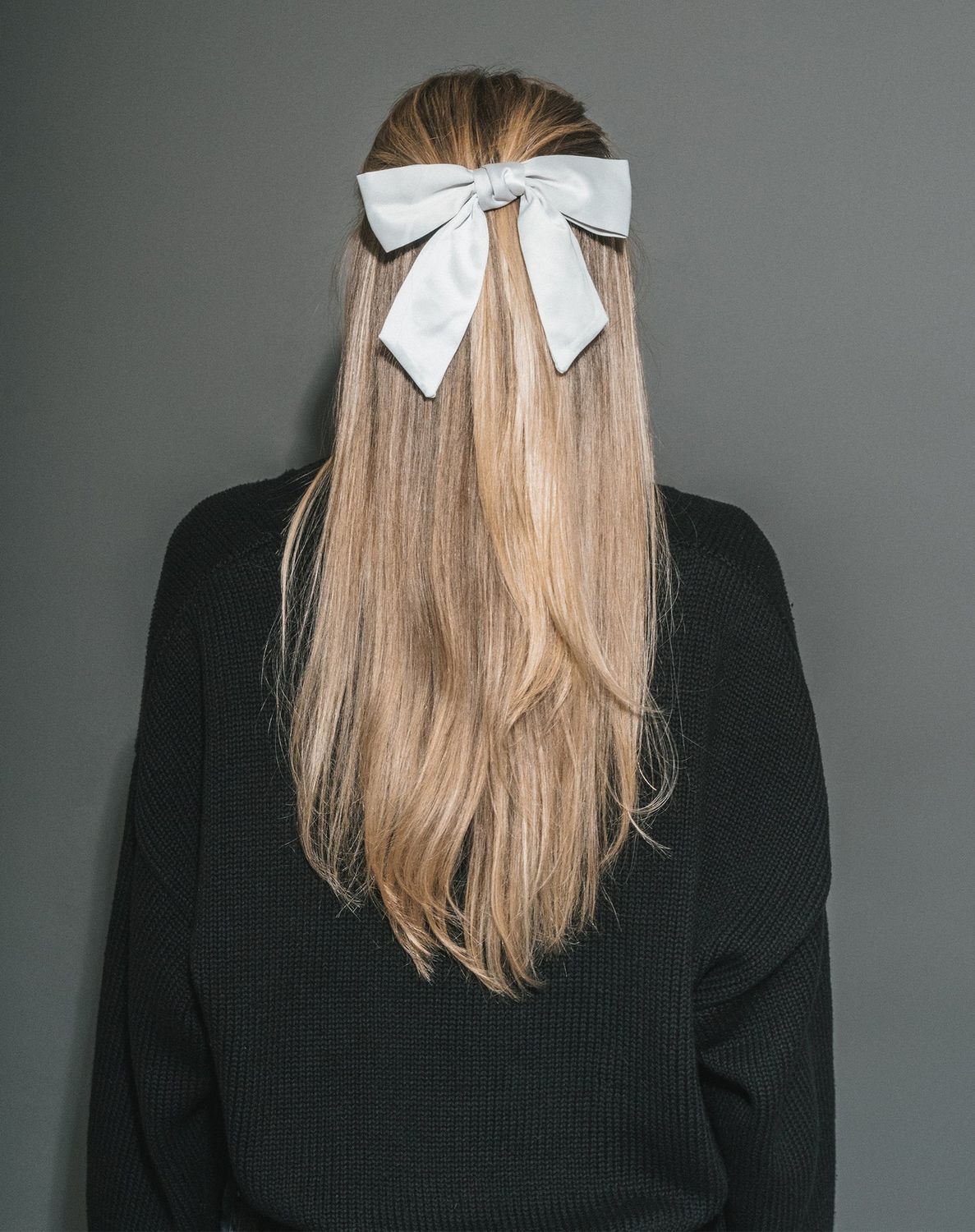 Brunette the Label Satin Bow Oyster