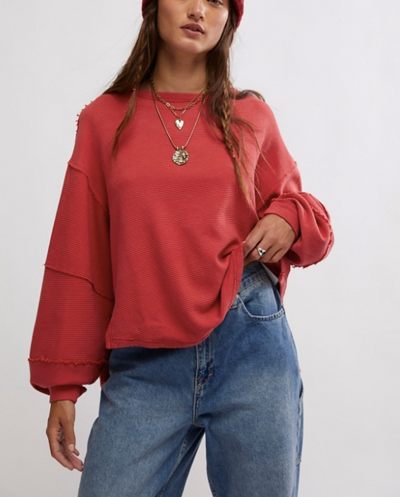Free People Total Eclipse Tee Rubies