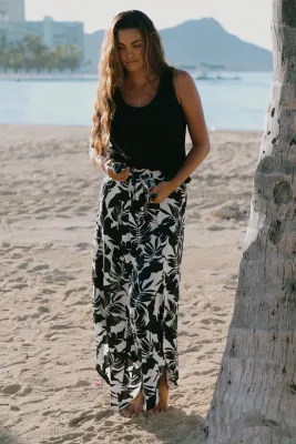 XIX Palms x Tribal Waimea Pull On Coverup Pant