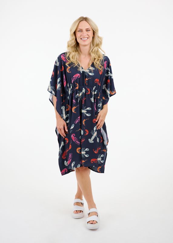 Shannon Passero Colletta Dress Lobster Print