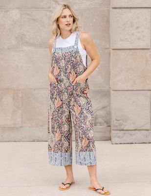 Shannon Passero Elora Overall Blue Paisley Mix