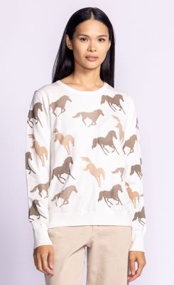Pink Martini Wild Horses Sweater