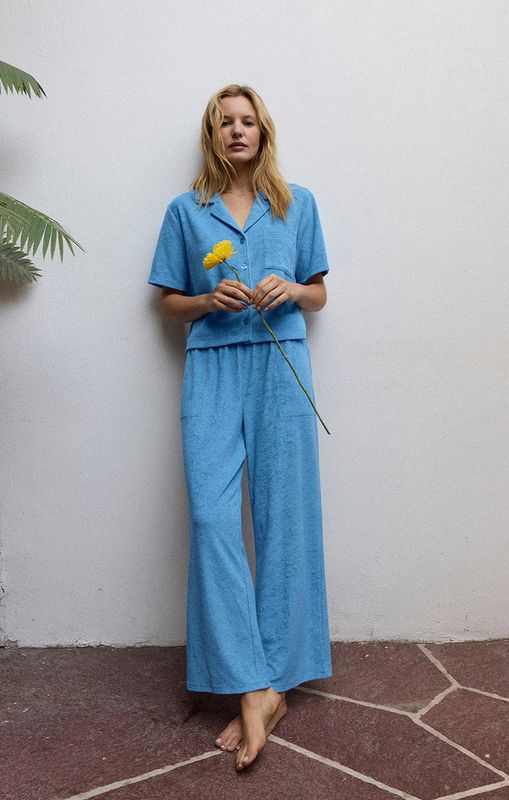 Z Supply Let&#39;s Cruise Pant Salty Blue