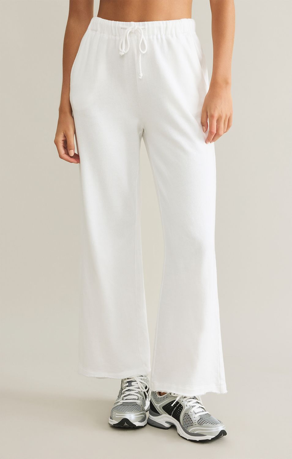 Z Supply Huntington French Terry Pant White