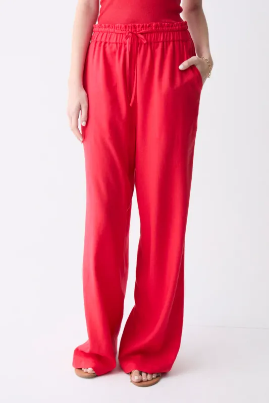 Deluc Roxa Red Pants