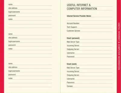 Peter Pauper Internet Logbook Black