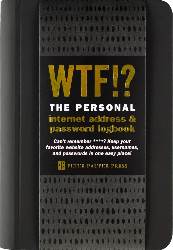 Peter Pauper Internet Address &amp; Password Logbook WTF