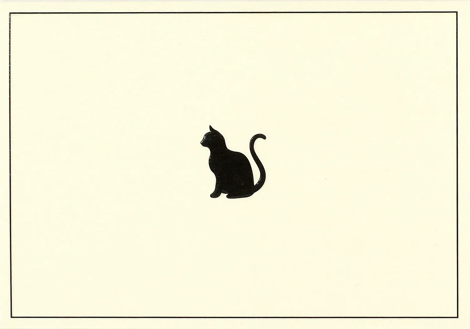 Peter Pauper Note Card Black Cat