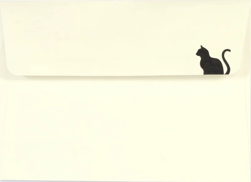Peter Pauper Note Card Black Cat