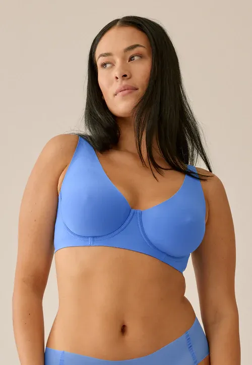 Naturana Back Smoother Underwire Bra Marine Blue