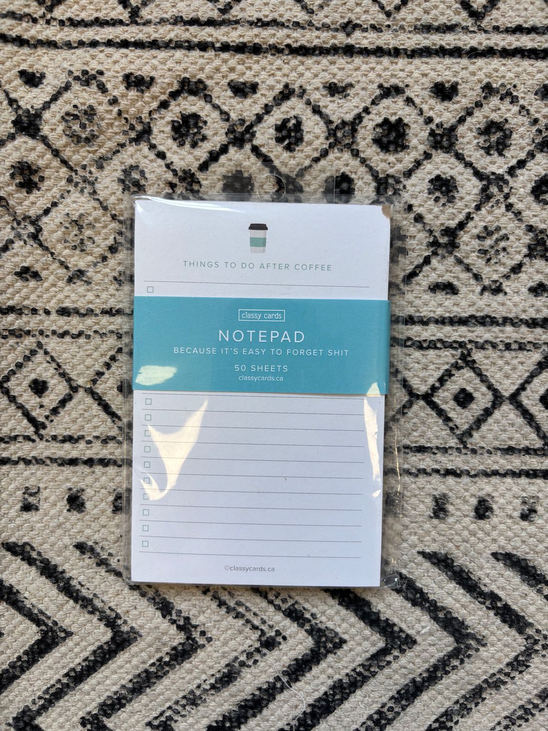 Classy Cards Notepad Coffee