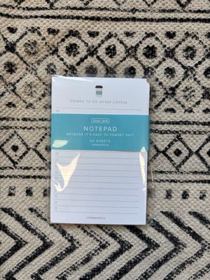 Classy Cards Notepad Coffee