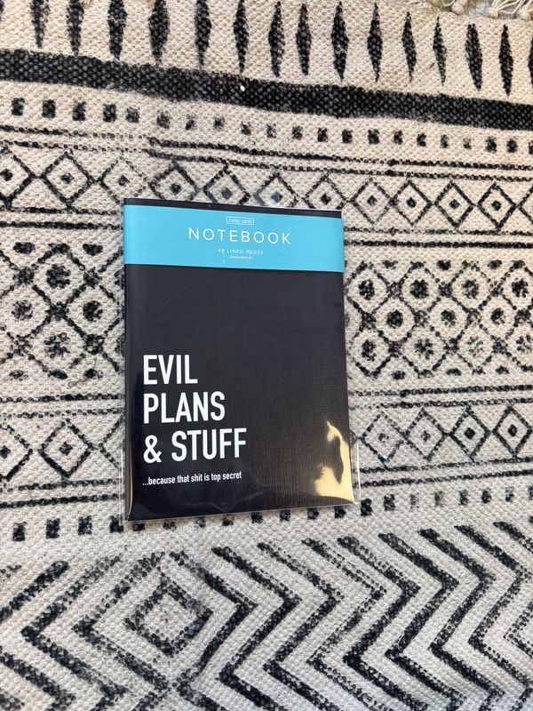 Classy Cards Notebook Evil Things