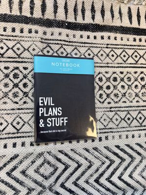 Classy Cards Notebook Evil Things