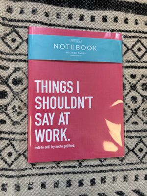 Classy Cards Notebook Shouldn&#39;t Say At Work