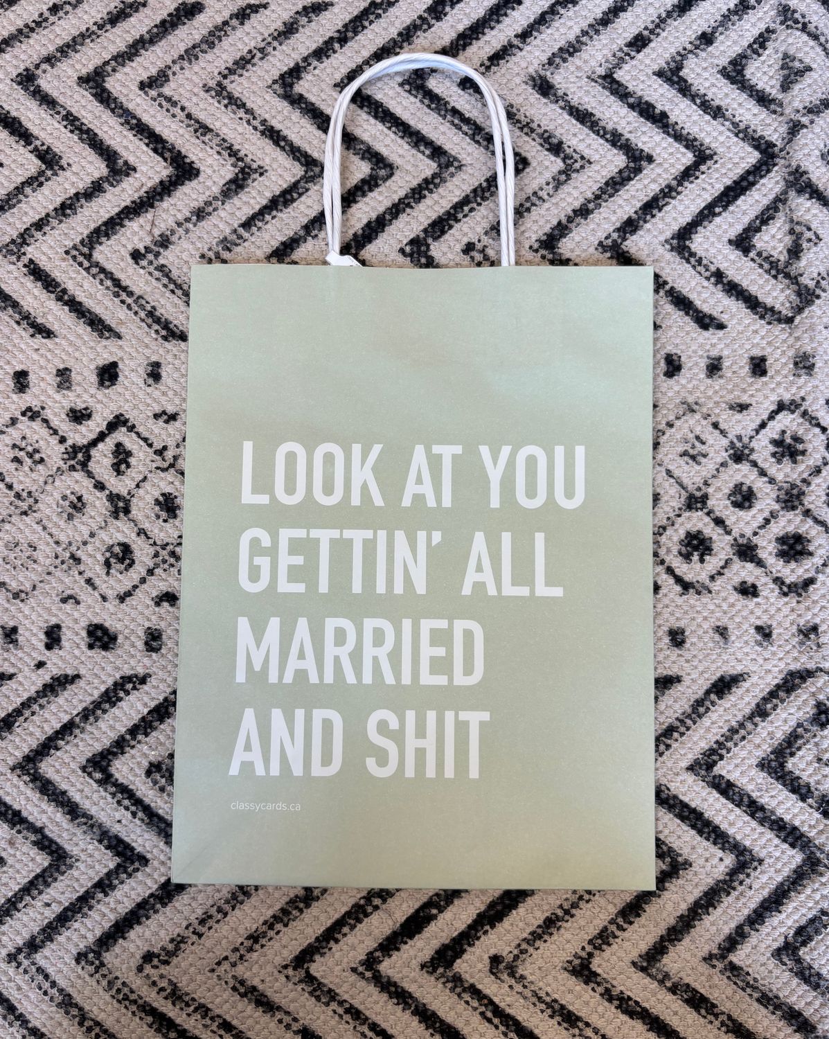 Classy Cards Gift Bag Married and Shit