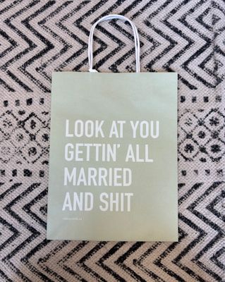 Classy Cards Gift Bag Married and Shit