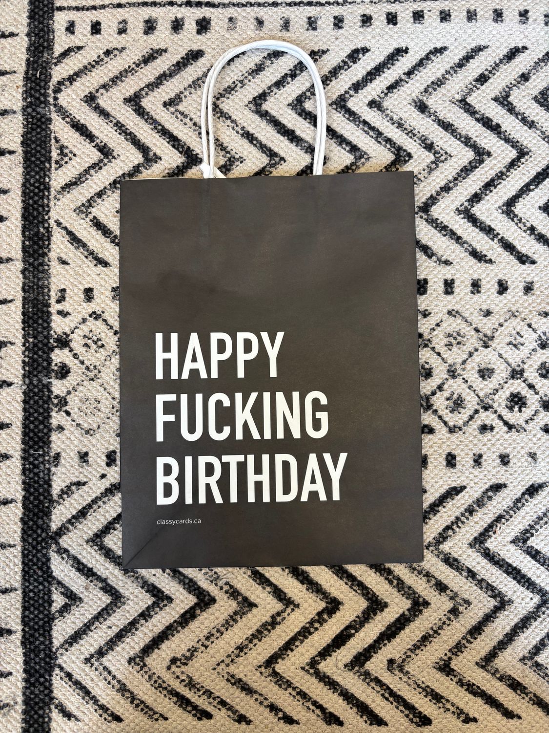 Classy Cards Gift Bag Happy Fucking Birthday