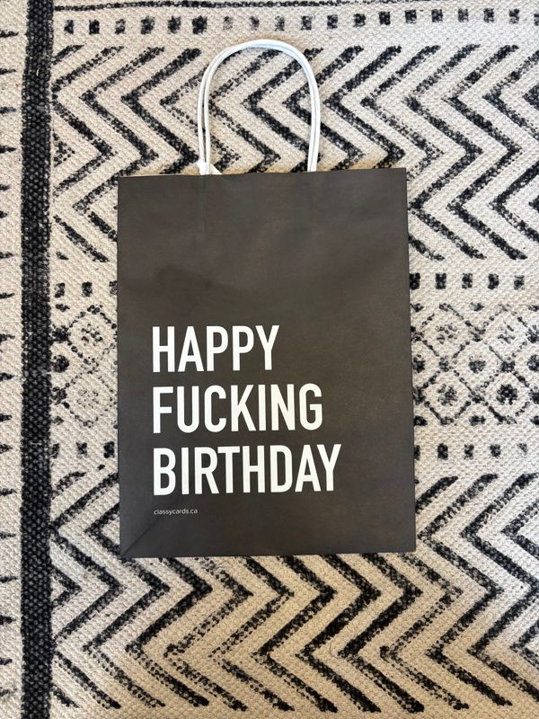 Classy Cards Gift Bag Happy Fucking Birthday