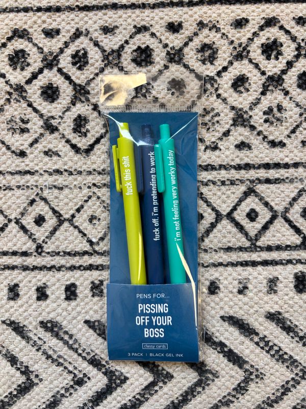 Classy Cards Pen Pissing Off Your Boss