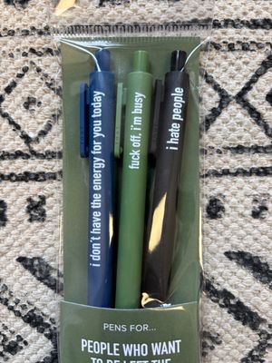 Classy Cards Pens Left Alone