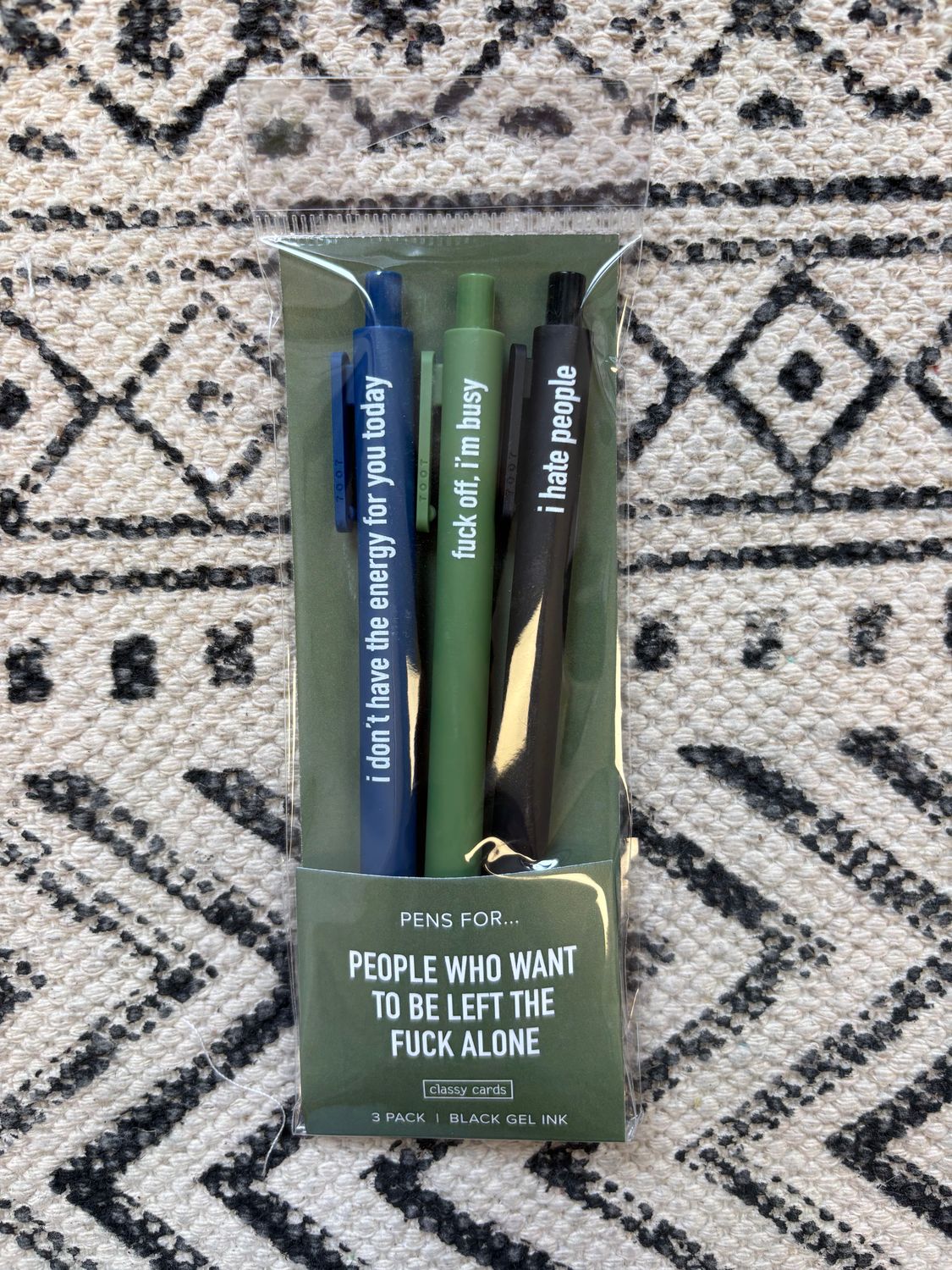 Classy Cards Pens Left Alone