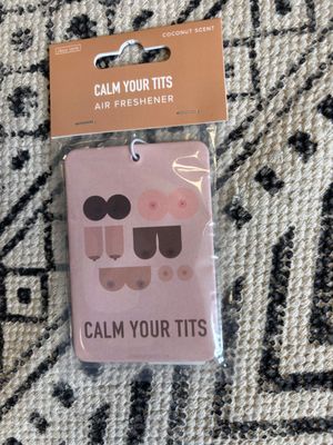Classy Cards Air Freshener Calm Your Tits